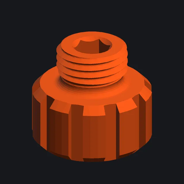 Воронка-переходник 12 мм — 3D-модель