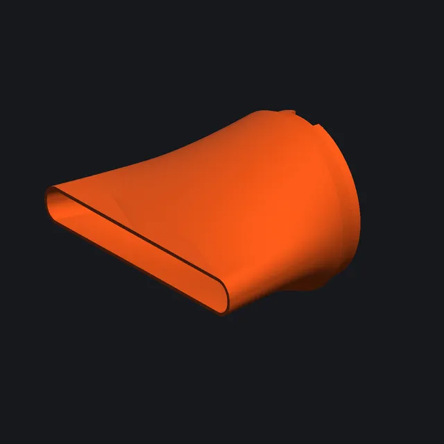 Насадка фена 48 мм — 3D-модель