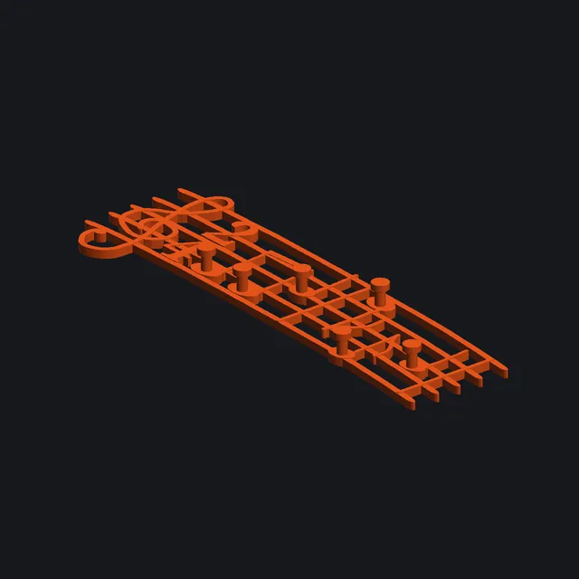 Ключница-крючок · вариант 18 — 3D-модель