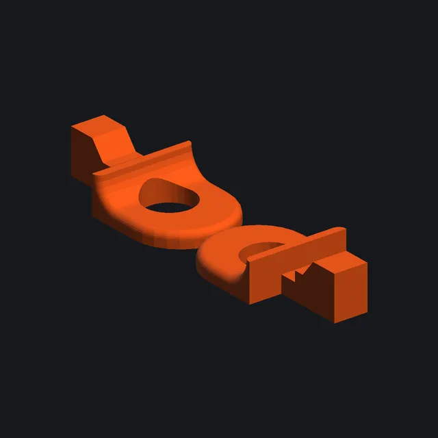 Бегунок карниза 35×10 мм