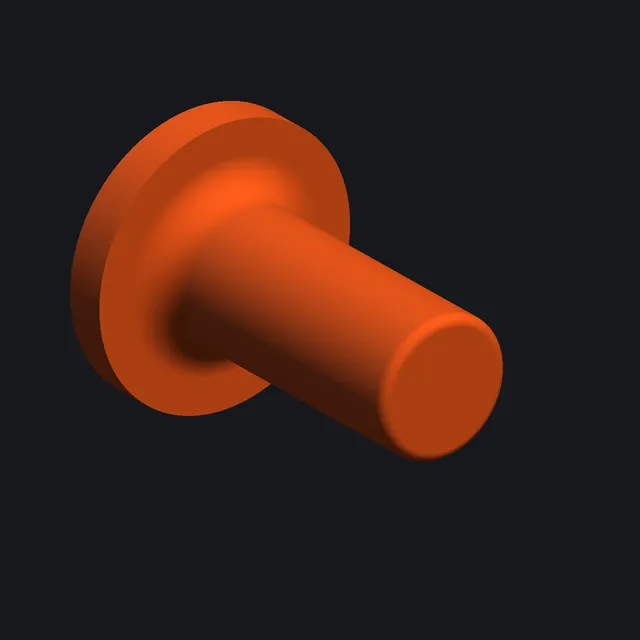 Крючок для полотенца · вариант 9 — 3D-модель