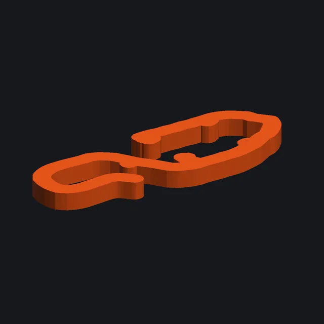 Бегунок карниза 30 мм — 3D-модель