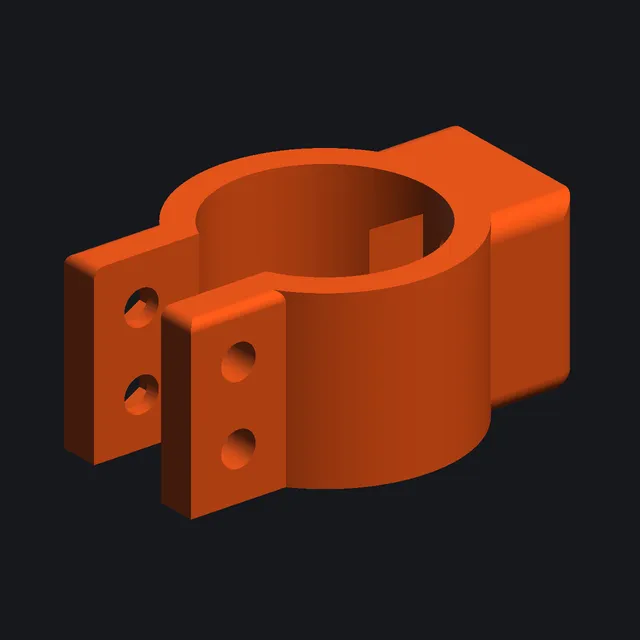 Хомут для трубы 2 inch — 3D-модель