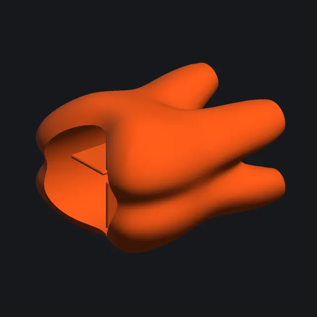 Держатель зубных щёток · вариант 2 — 3D-модель