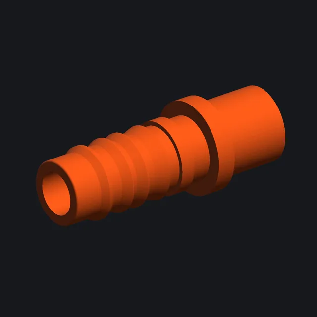 Переходник для шланга 20 мм — 3D-модель