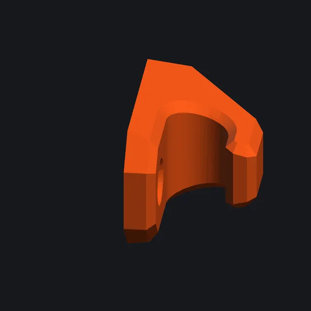 Настенный крючок 12 мм — 3D-модель